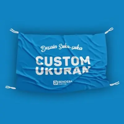 Cetak Bendera Desain & Ukuran Custom