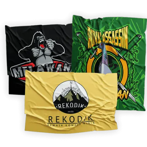cetak bendera custom